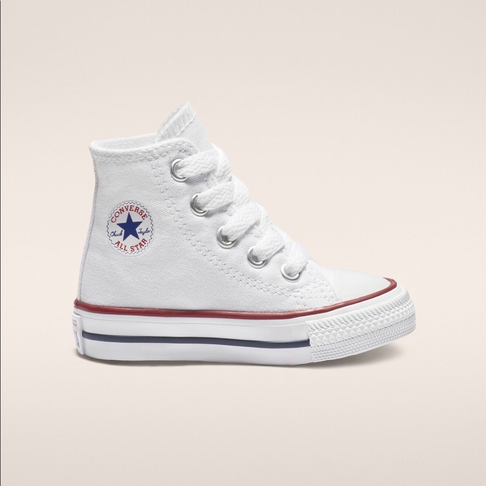White infant converse